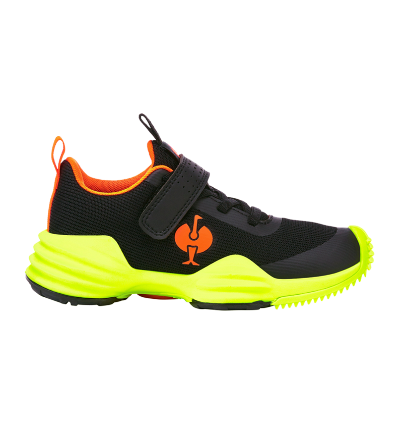 Chaussures pour enfants: Chaussures Allround e.s. Porto, enfants + noir/jaune fluo/orange fluo 2