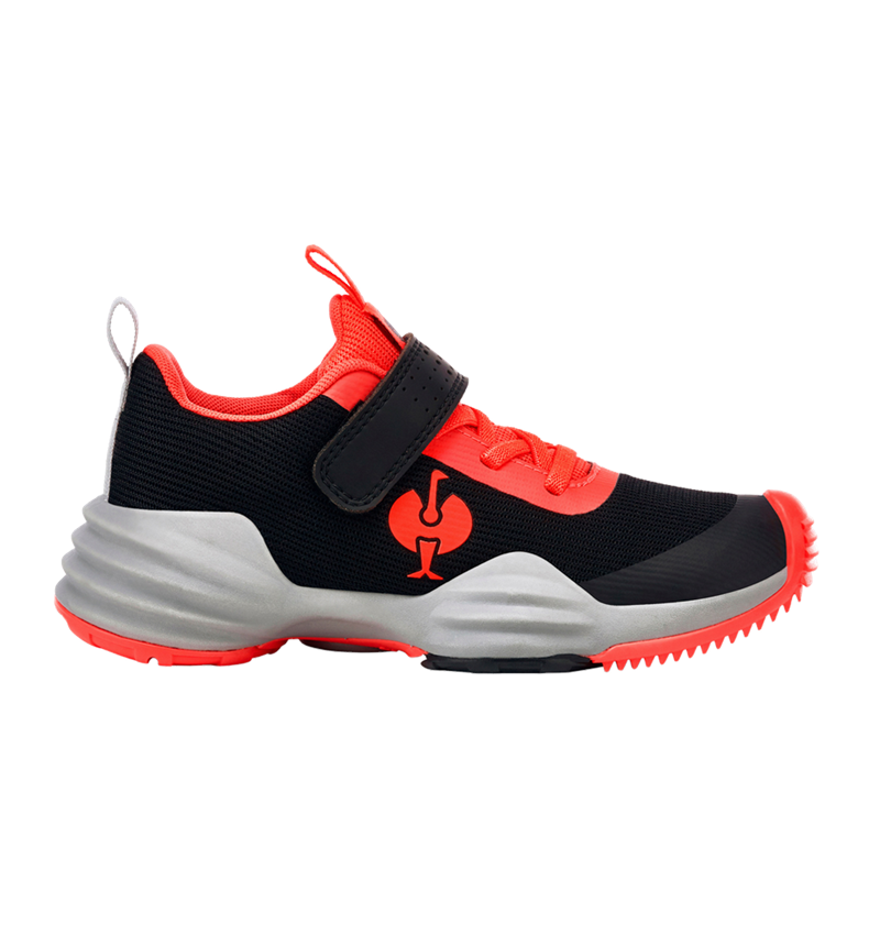 Footwear: Allround shoes e.s. Porto, children's + black/high-vis red 2