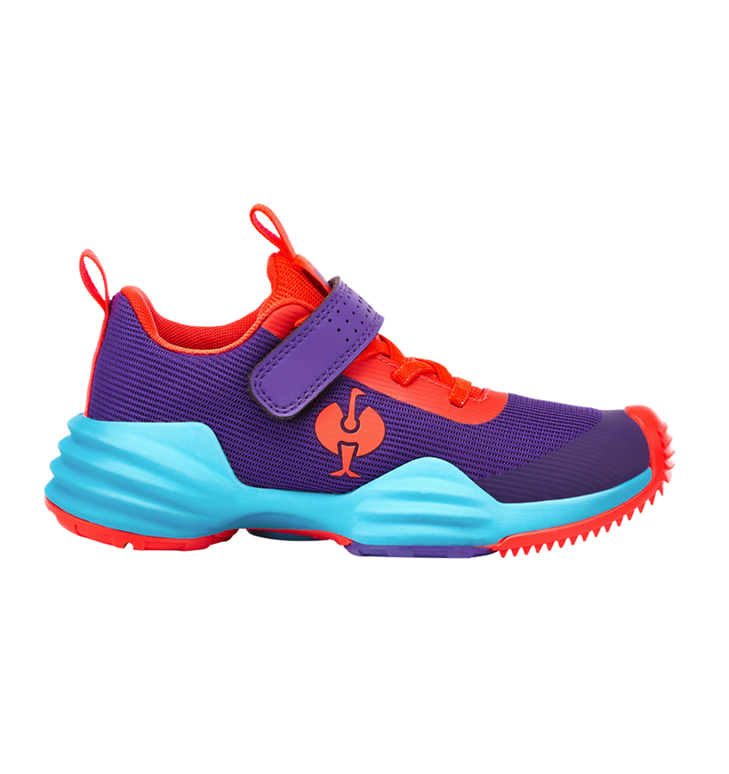 Chaussures pour enfants: Chaussures Allround e.s. Porto, enfants + raisin/cyan clair/rouge fluo 2