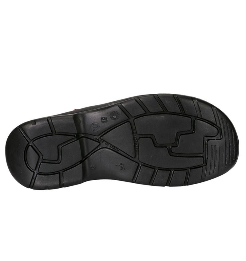 S1P	: S1P Safety sandal Comfort12 + black/red 2