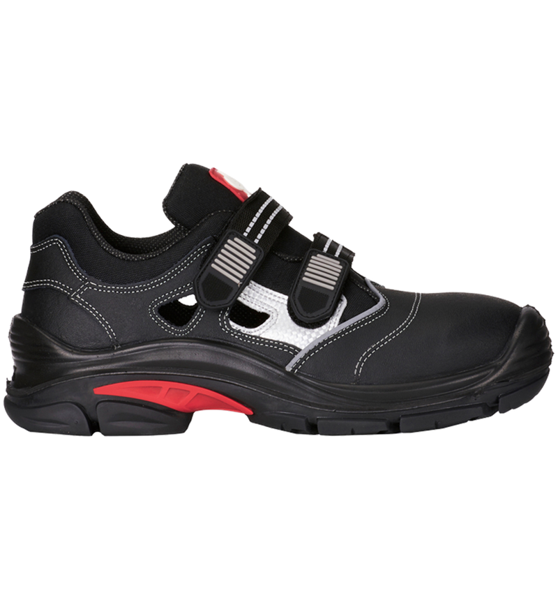 S1P	: S1P Safety sandals Nürnberg + black