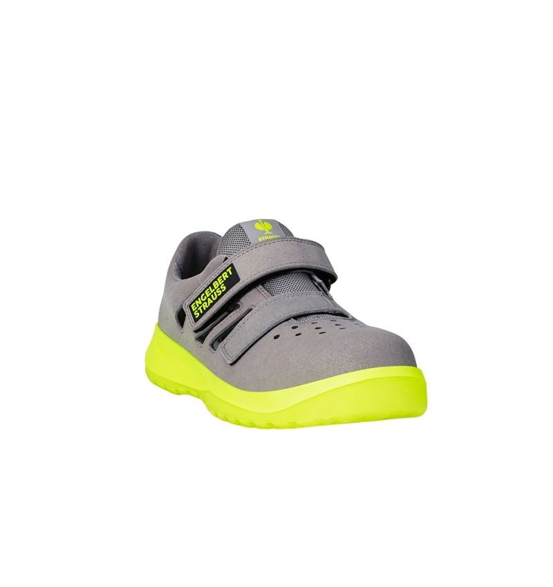 S1P	: S1P Safety sandals e.s. Banco + pearlgrey/high-vis yellow 3