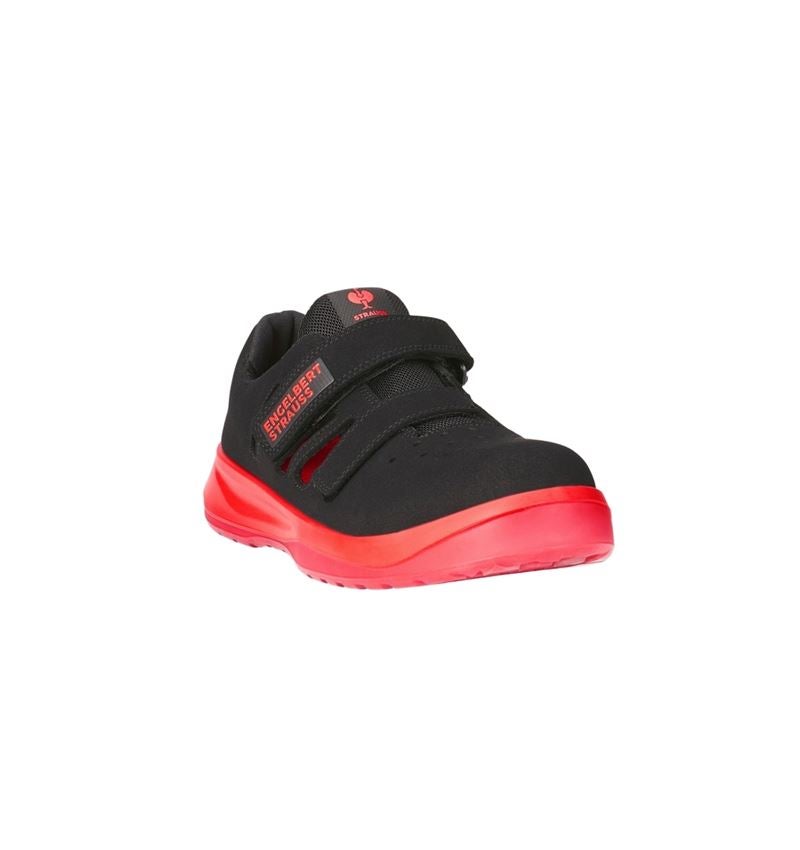 S1P	: S1P Safety sandals e.s. Banco + black/solarred 2