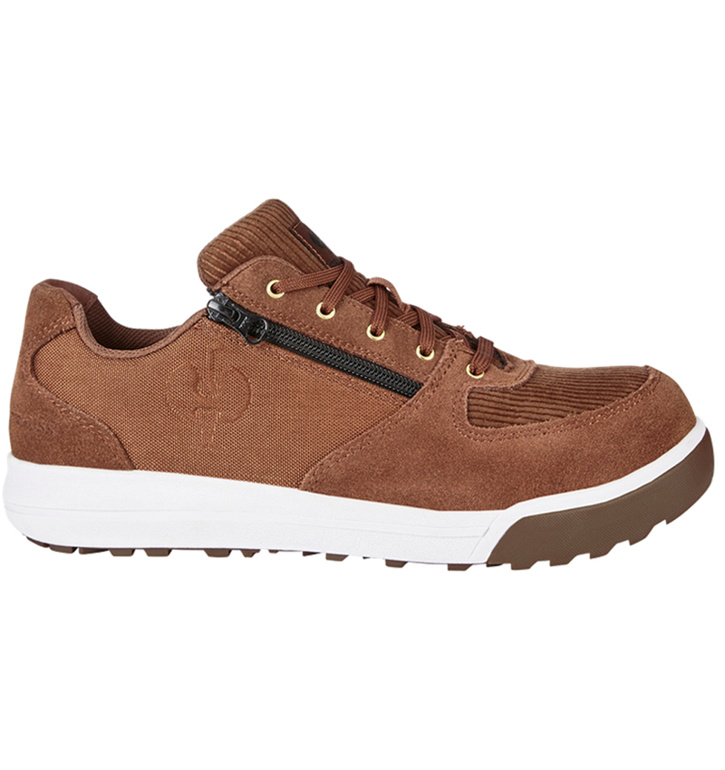 S1: S1 Safety shoes e.s. Janus II low + cedarbrown/purewhite