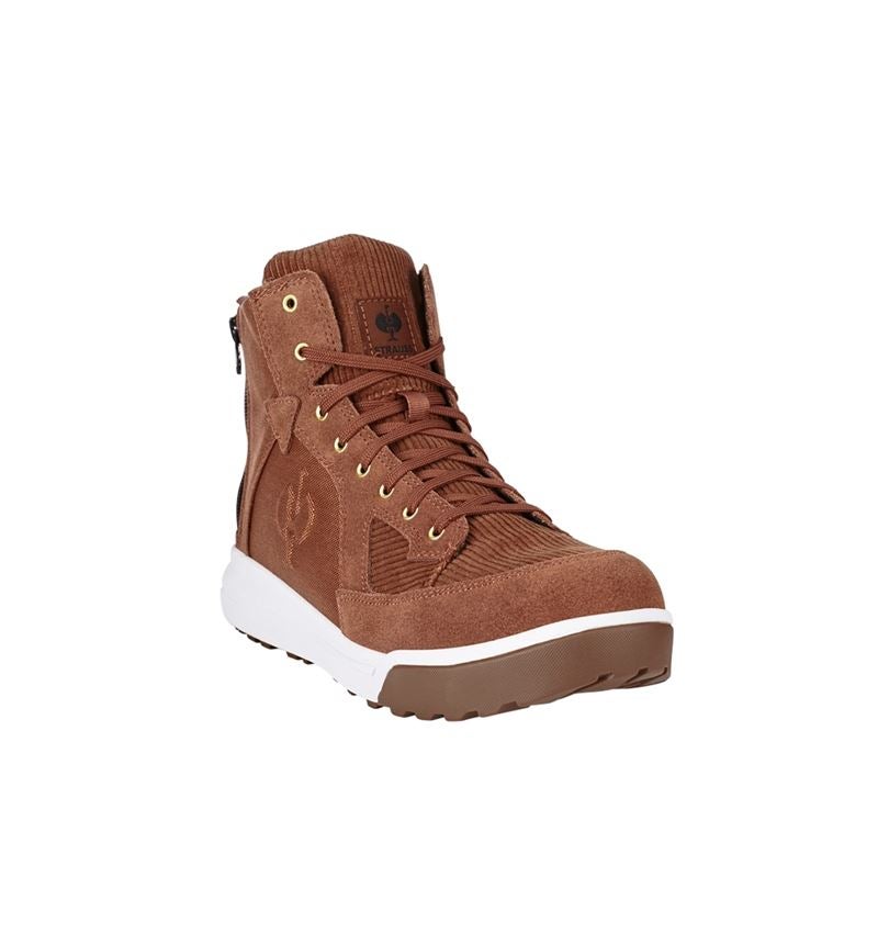 S1: S1 Safety boots e.s. Janus II mid + cedarbrown/purewhite 2