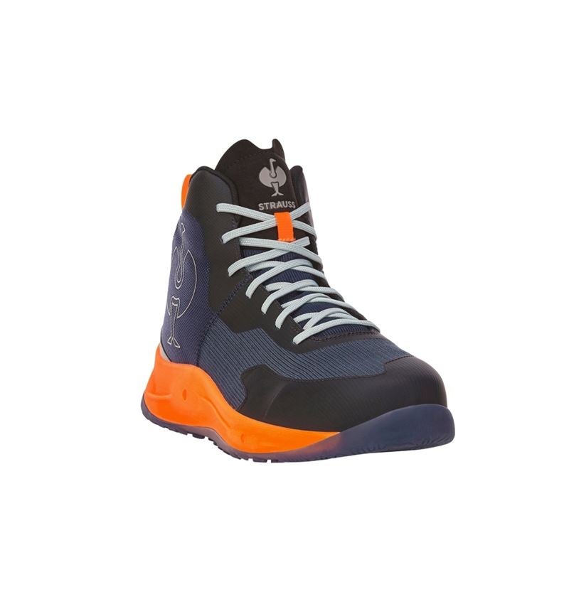S1P: S1PS Safety shoes e.s. Marseille mid + navy/high-vis orange 5