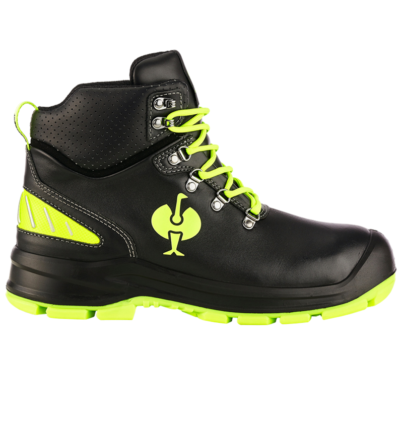 S3: S3 Safety shoes e.s. Umbriel II mid + black/high-vis yellow 1