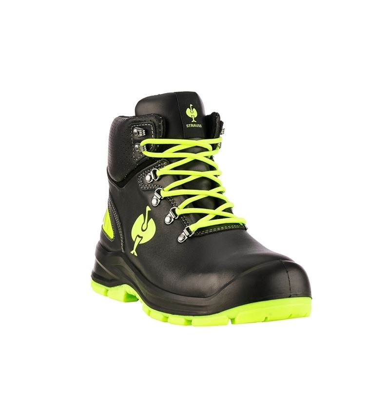 S3: S3 Safety shoes e.s. Umbriel II mid + black/high-vis yellow 2