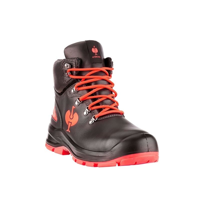S3: S3 Safety shoes e.s. Umbriel II mid + black/high-vis red 2