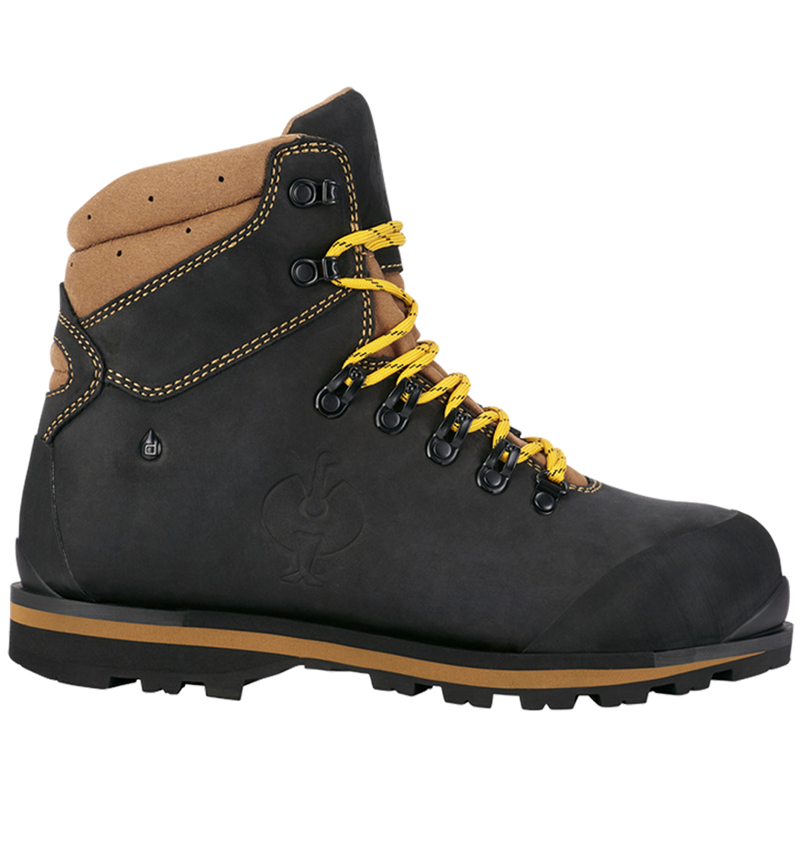 S7: S7L Safety boots e.s. Alrakis II mid + black/walnut/wheat 3