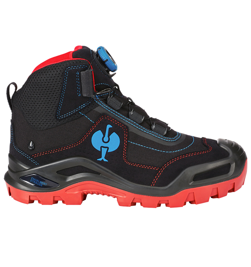 S3: S3 Safety boots e.s. Kastra II mid + black/fiery red/gentianblue 2