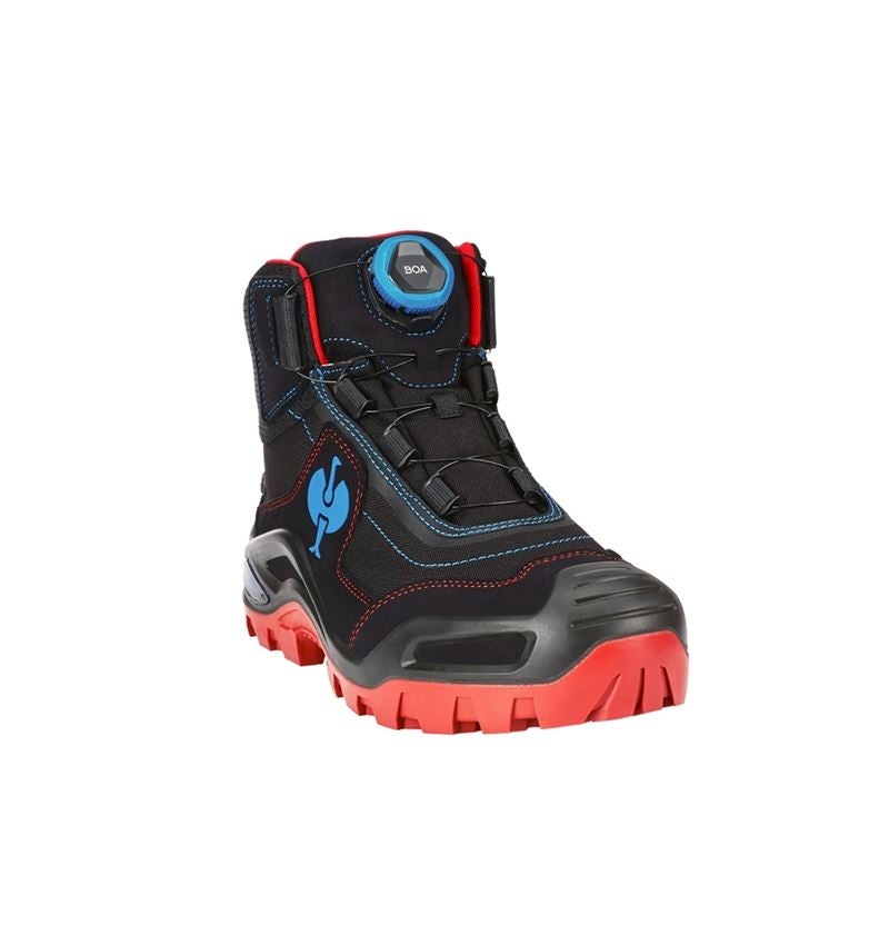 S3: S3 Safety boots e.s. Kastra II mid + black/fiery red/gentianblue 3