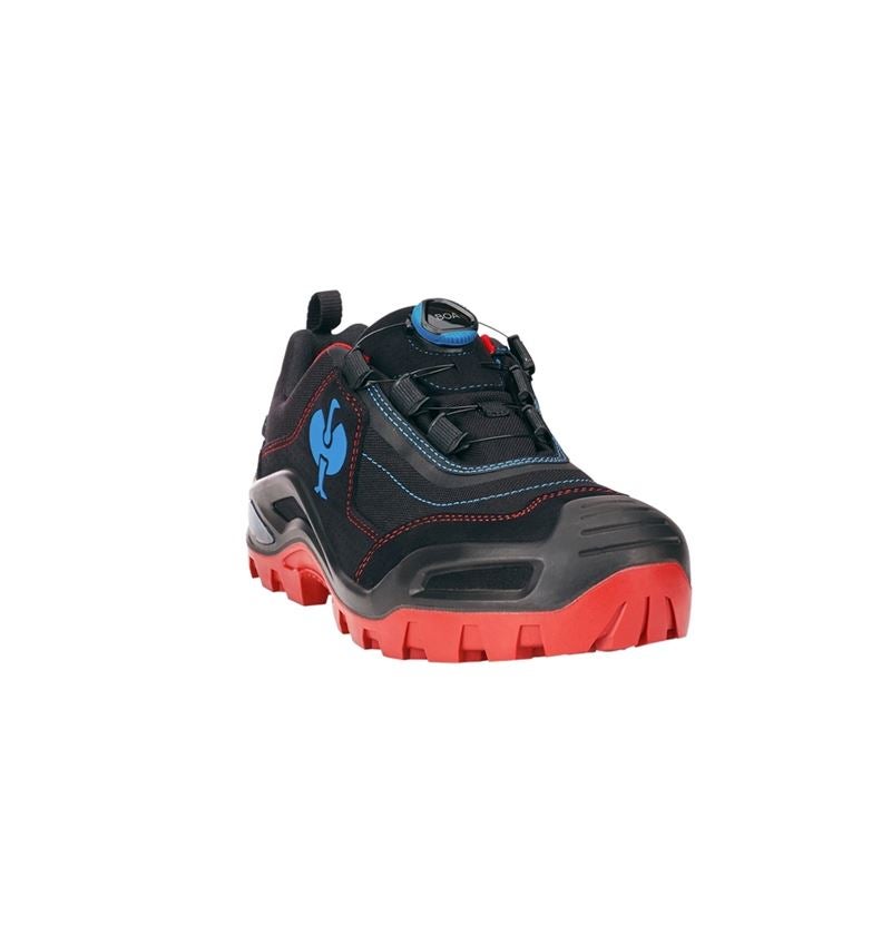 S3: S3 Safety shoes e.s. Kastra II low + black/fiery red/gentian blue 2