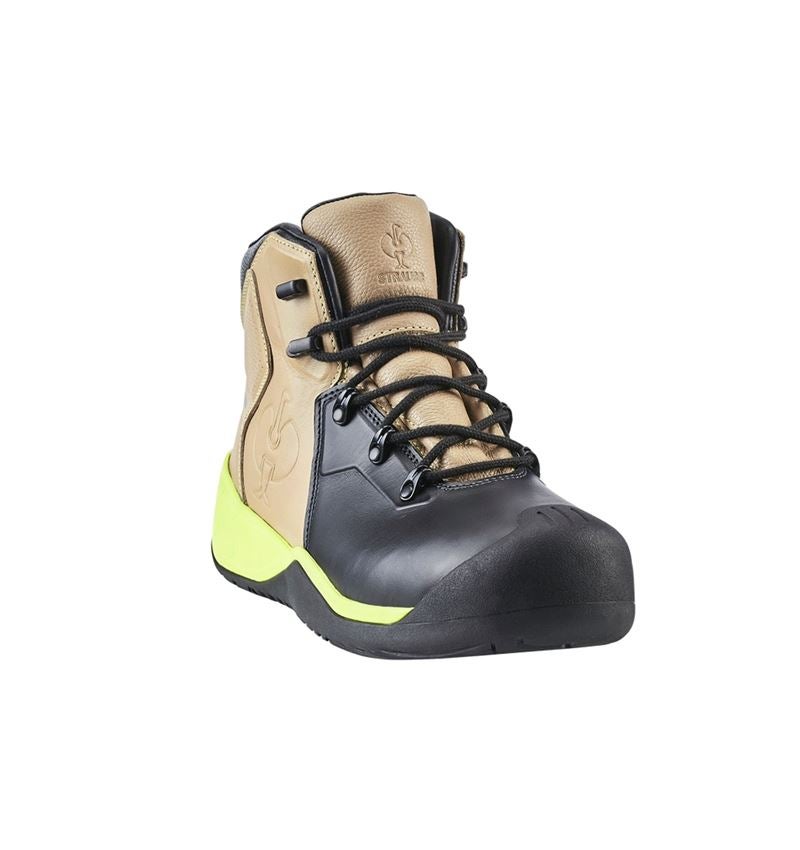 S3: S3 Roofer's- / Tarmac Safety boots e.s. Bayreuth + taupe/black/lime 3