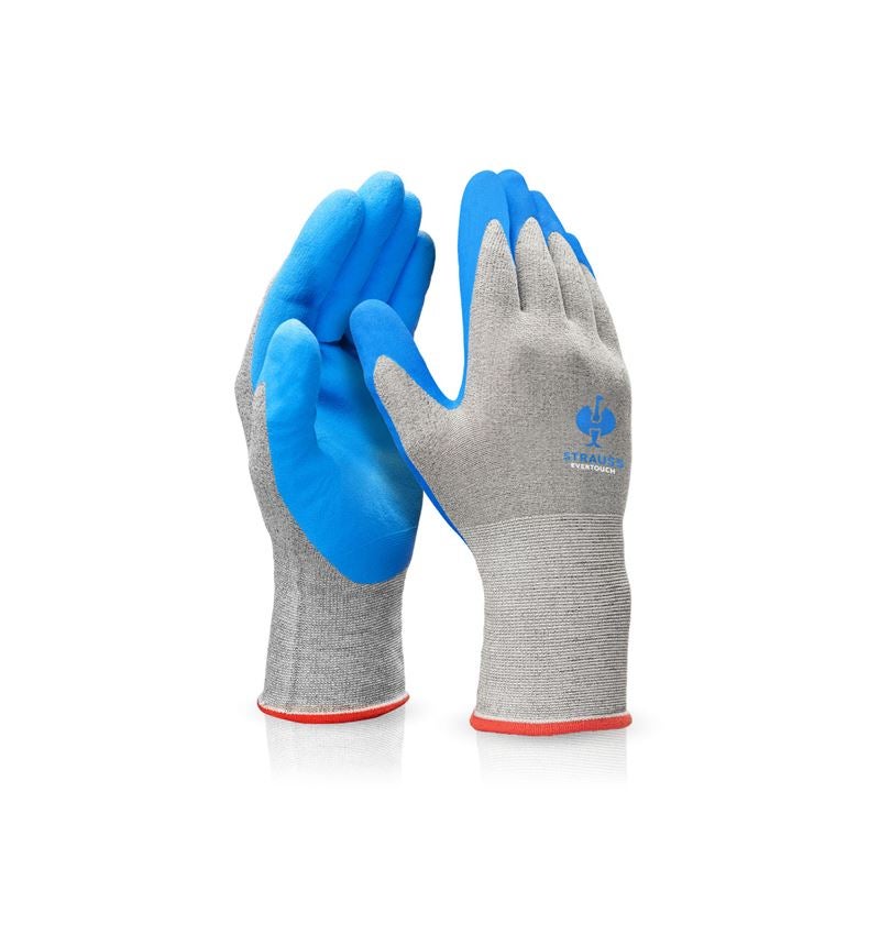 Revêtement: e.s. Gants en nitrile evertouch micro + bleu/bleu clair-mélange