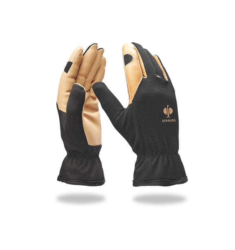 Hybrid: Montage-Handschuhe Intense light + schwarz/braun