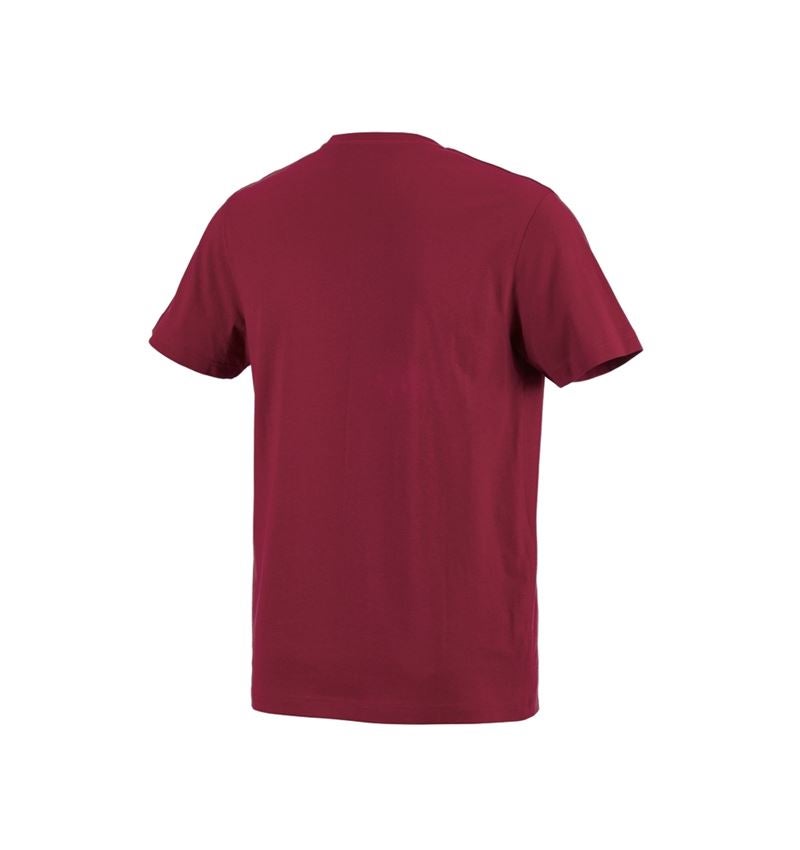 Shirts, Pullover & more: e.s. T-shirt cotton + bordeaux 1