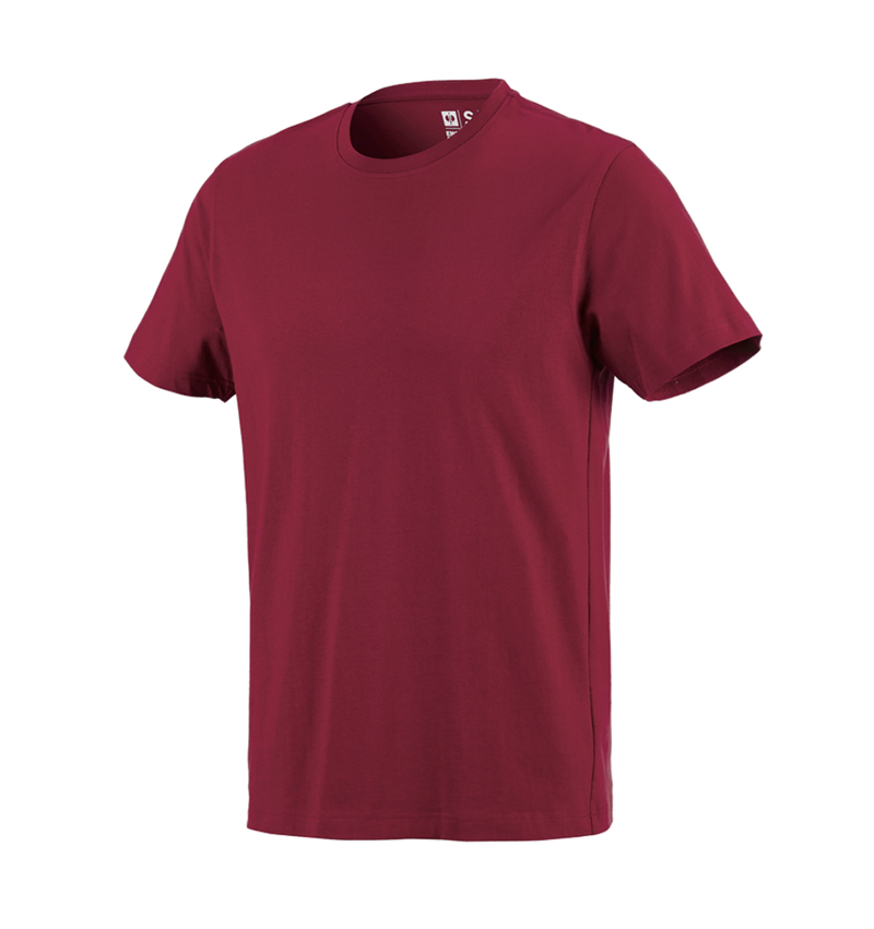 Shirts, Pullover & more: e.s. T-shirt cotton + bordeaux