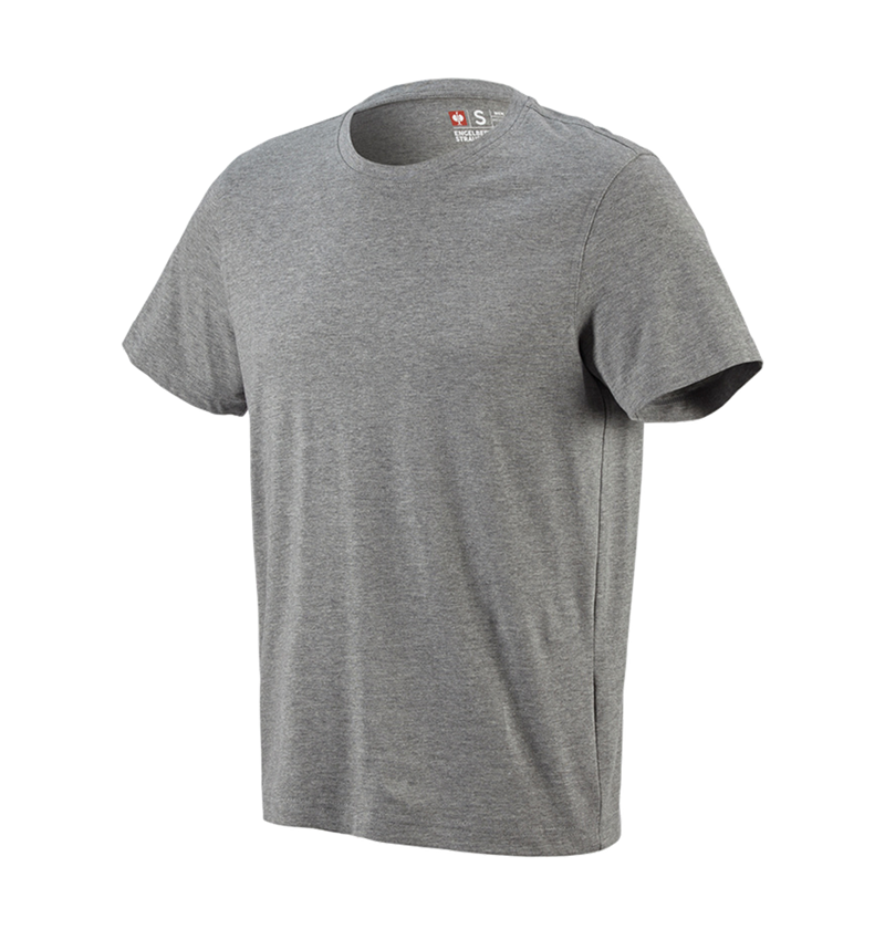 Shirts, Pullover & more: e.s. T-shirt cotton + grey melange 1