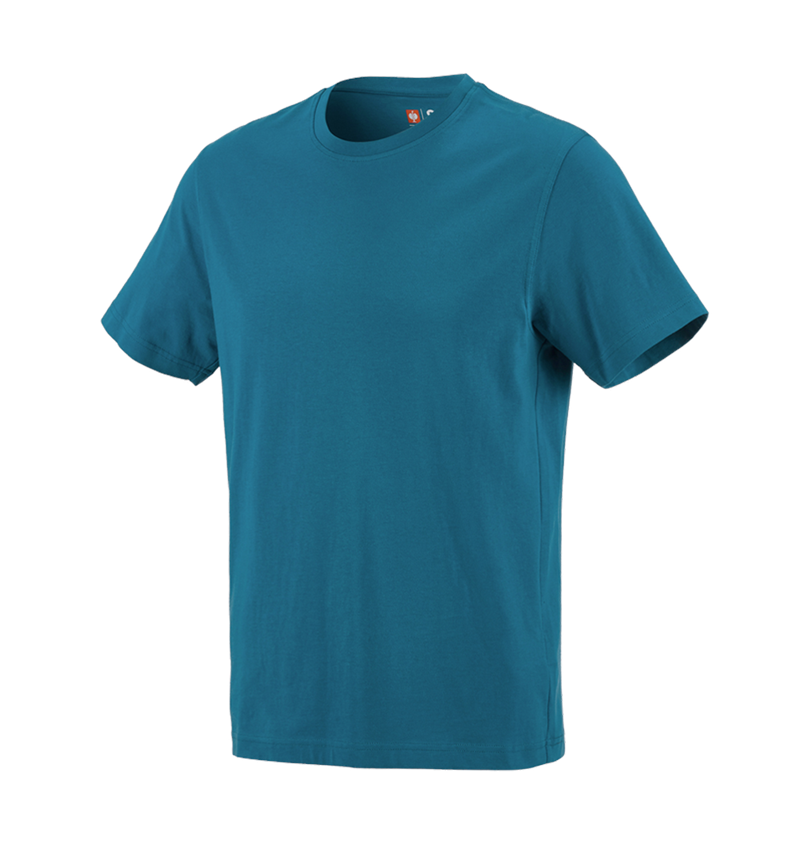 Shirts, Pullover & more: e.s. T-shirt cotton + petrol 1