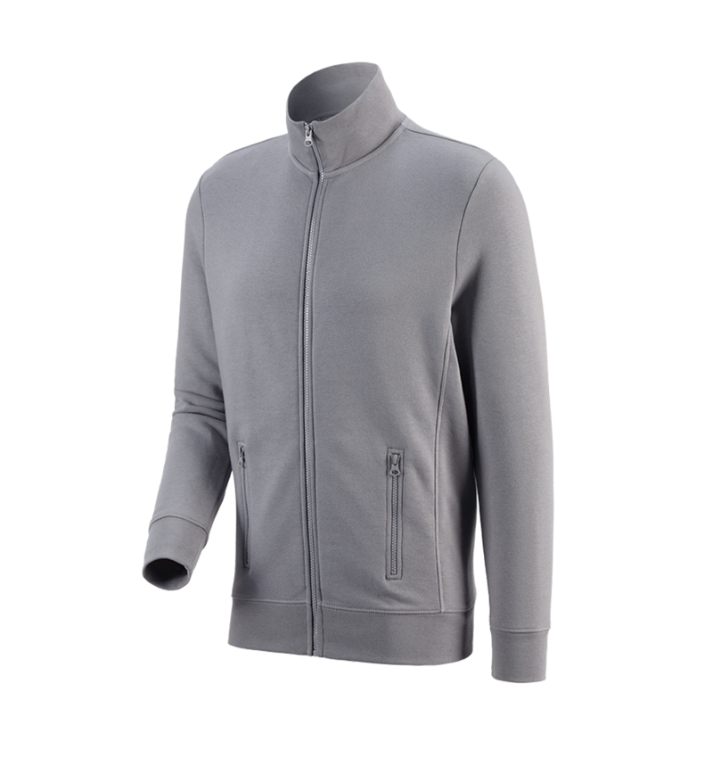 Shirts, Pullover & more: e.s. Sweat jacket poly cotton + platinum 1