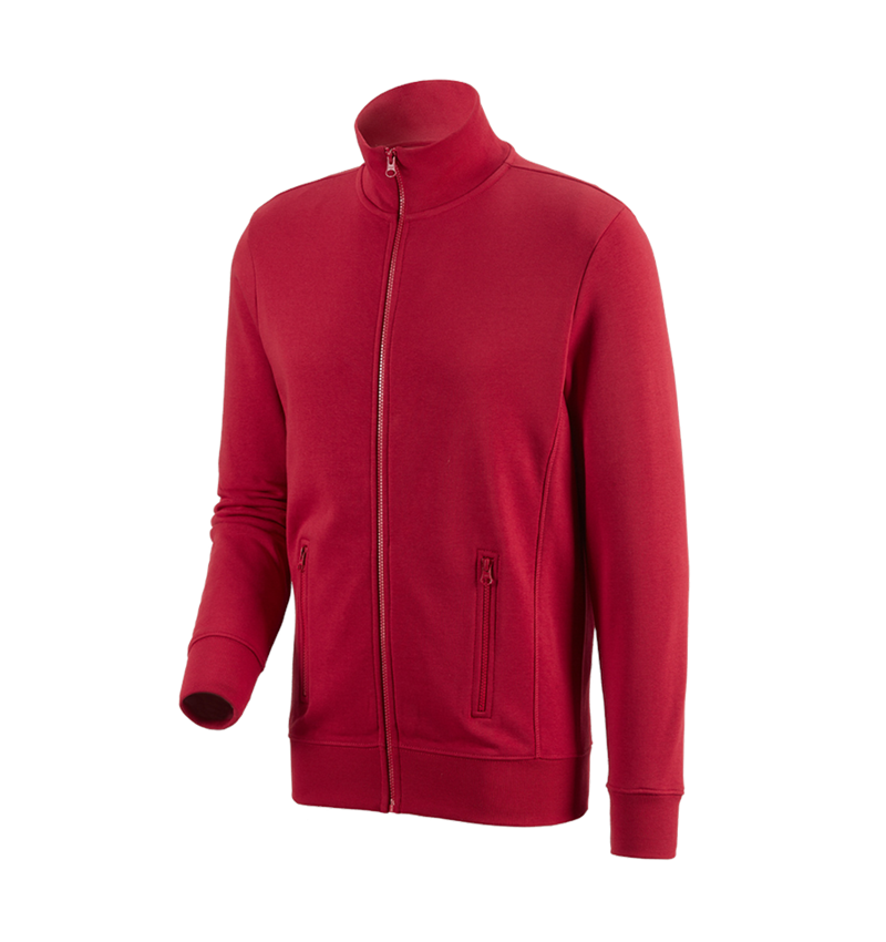Shirts, Pullover & more: e.s. Sweat jacket poly cotton + red 2