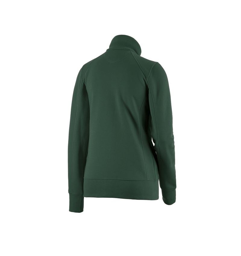 Shirts & Co.: e.s. Sweatjacke poly cotton, Damen + grün 1