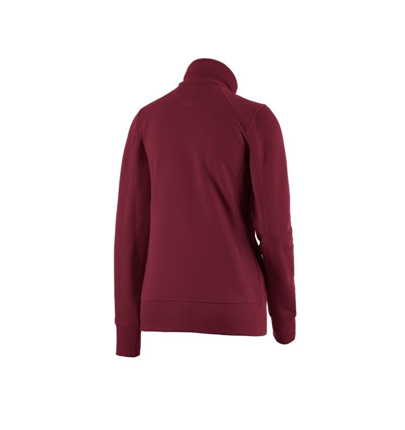 Shirts, Pullover & more: e.s. Sweat jacket poly cotton, ladies' + bordeaux 1