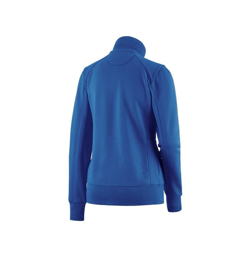 Shirts & Co.: e.s. Sweatjacke poly cotton, Damen + enzianblau 1