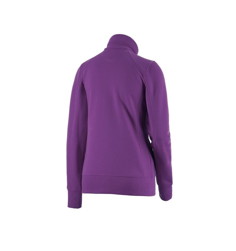 Shirts & Co.: e.s. Sweatjacke poly cotton, Damen + violett 1