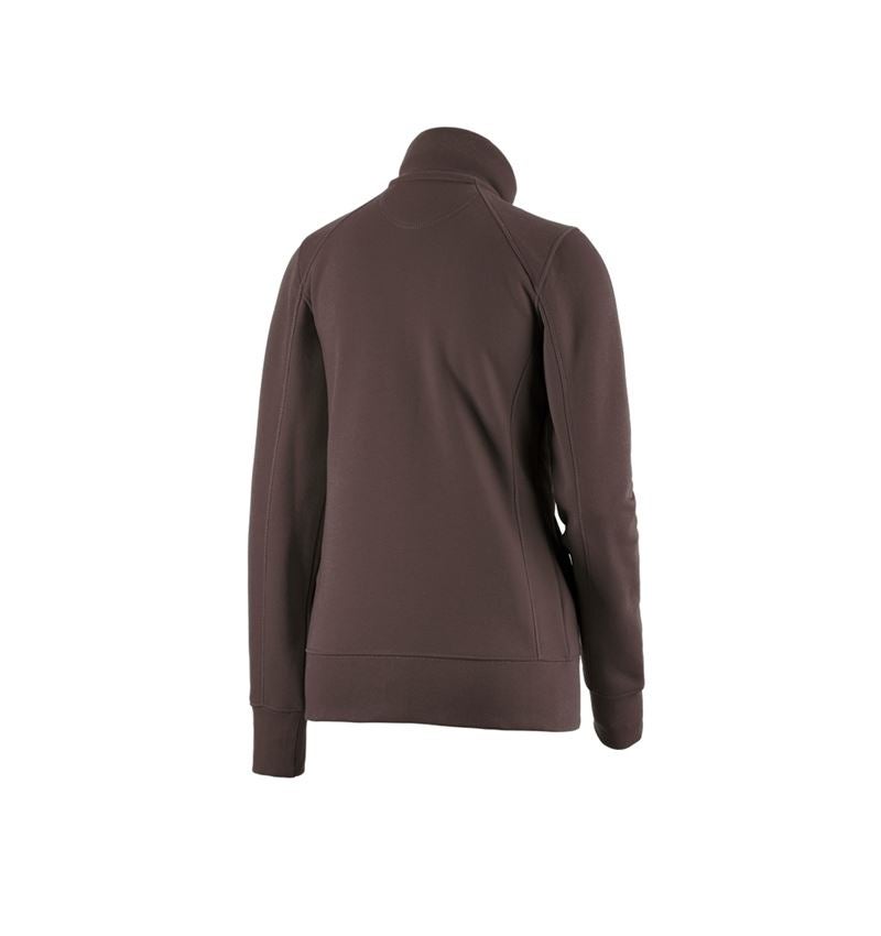 Shirts, Pullover & more: e.s. Sweat jacket poly cotton, ladies' + chestnut 1