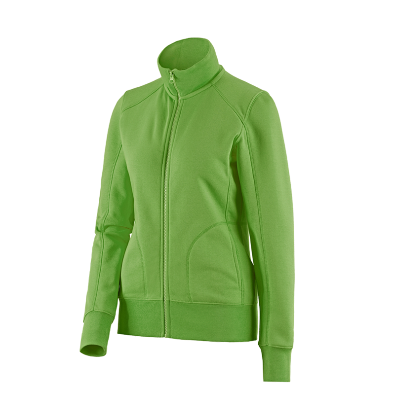 Topics: e.s. Sweat jacket poly cotton, ladies' + seagreen 1