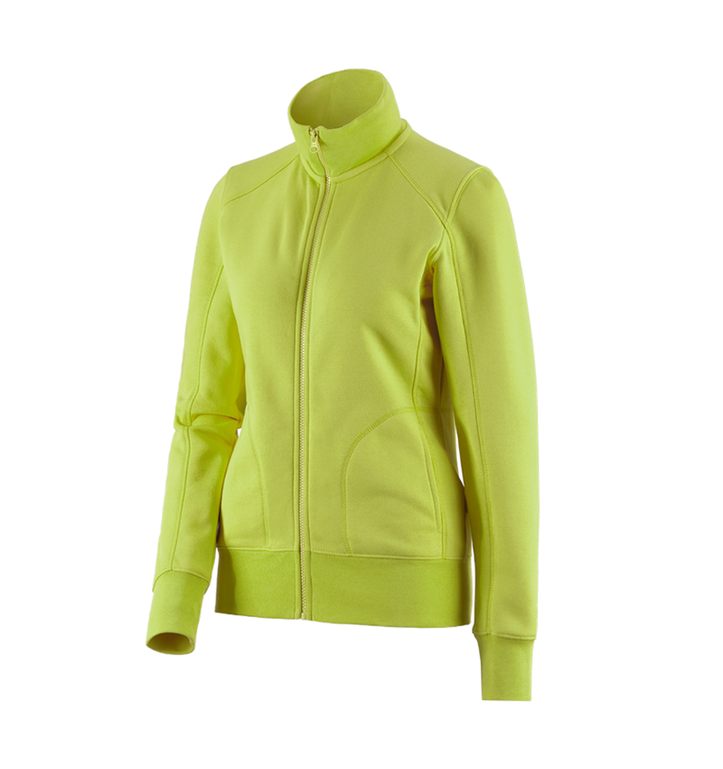 Topics: e.s. Sweat jacket poly cotton, ladies' + maygreen 1
