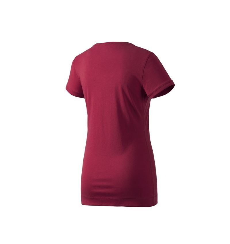 Topics: e.s. Long shirt cotton, ladies' + bordeaux 2
