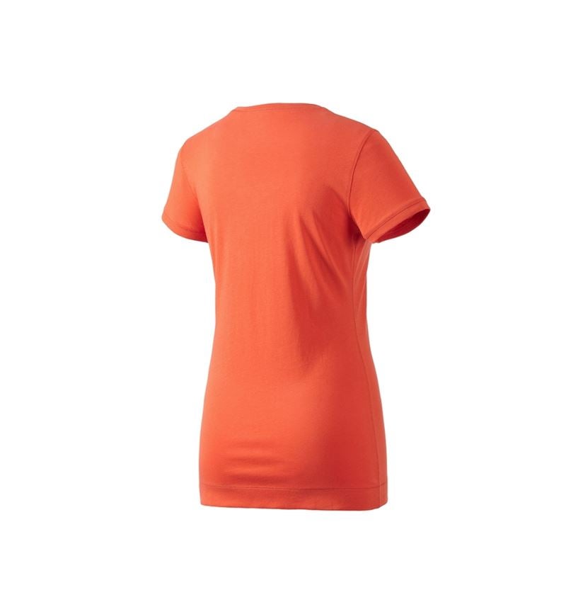 Hauts: e.s. Long shirt cotton, femmes + nectarine 2