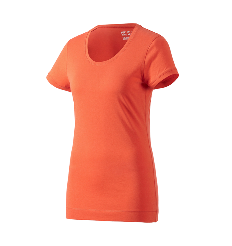 Shirts & Co.: e.s. Long-Shirt cotton, Damen + nektarine 1