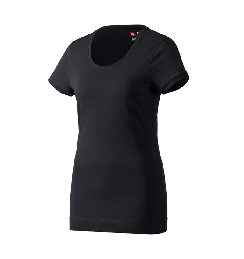 Topics: e.s. Long shirt cotton, ladies' + black 1