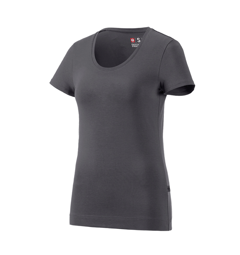 Topics: e.s. T-shirt cotton stretch, ladies' + anthracite 3