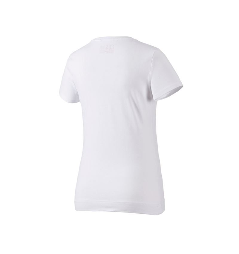 Themen: e.s. T-Shirt cotton stretch, Damen + weiß 4