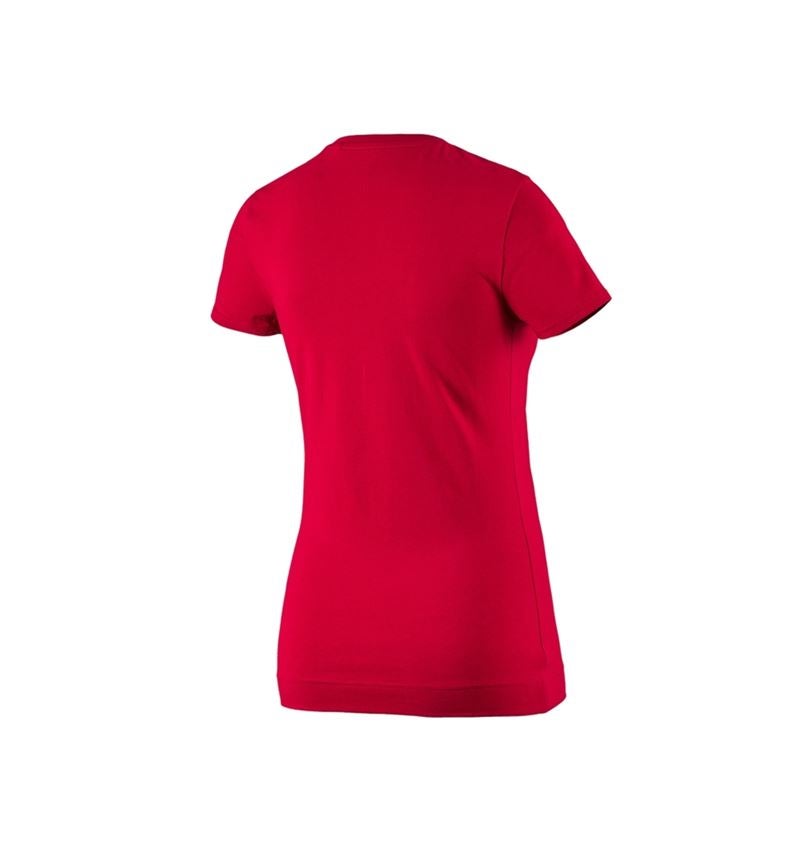 Shirts & Co.: e.s. T-Shirt cotton stretch, Damen + feuerrot 4