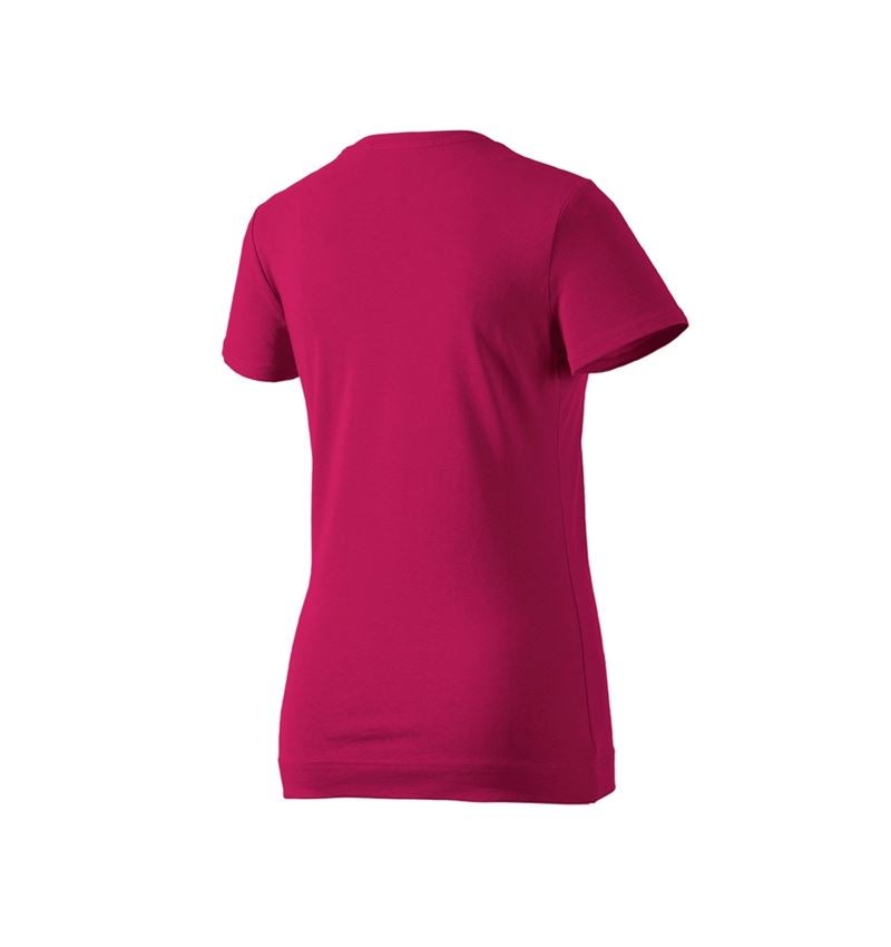 Shirts & Co.: e.s. T-Shirt cotton stretch, Damen + beere 3