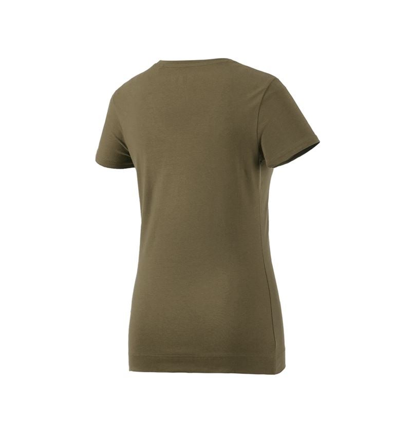 Shirts, Pullover & more: e.s. T-shirt cotton stretch, ladies' + mudgreen 4