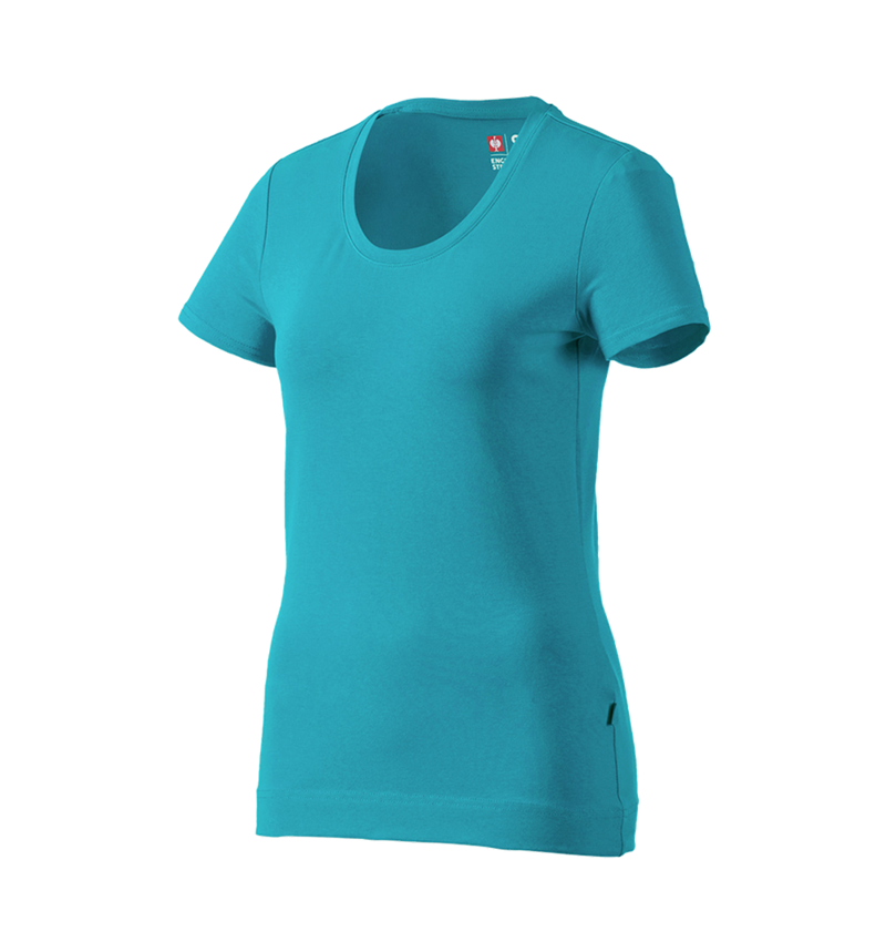 Hauts: e.s. T-shirt cotton stretch, femmes + océan 4
