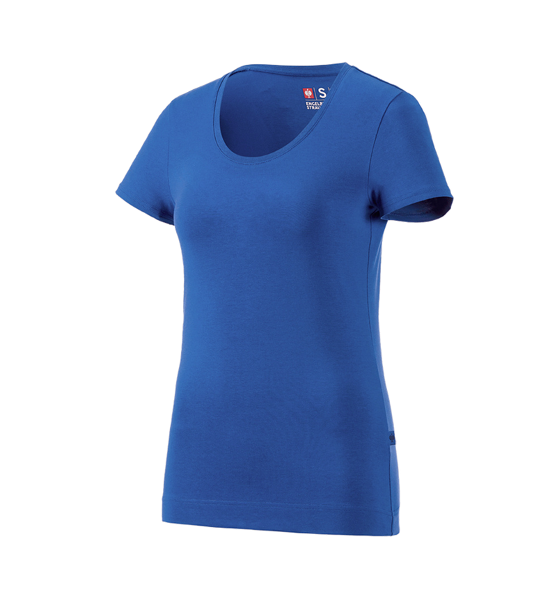 Shirts, Pullover & more: e.s. T-shirt cotton stretch, ladies' + gentianblue 3