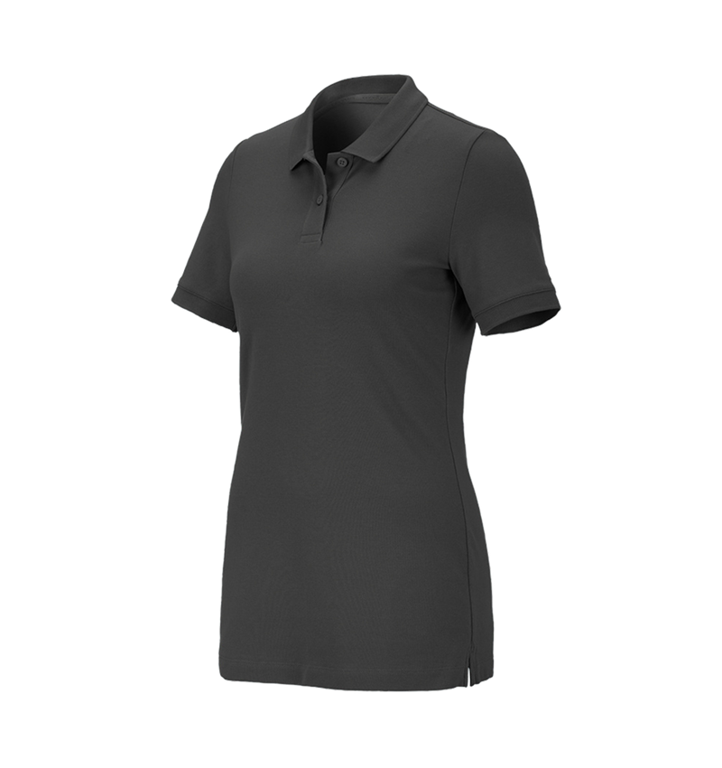 Shirts, Pullover & more: e.s. Pique-Polo cotton stretch, ladies' + anthracite 2