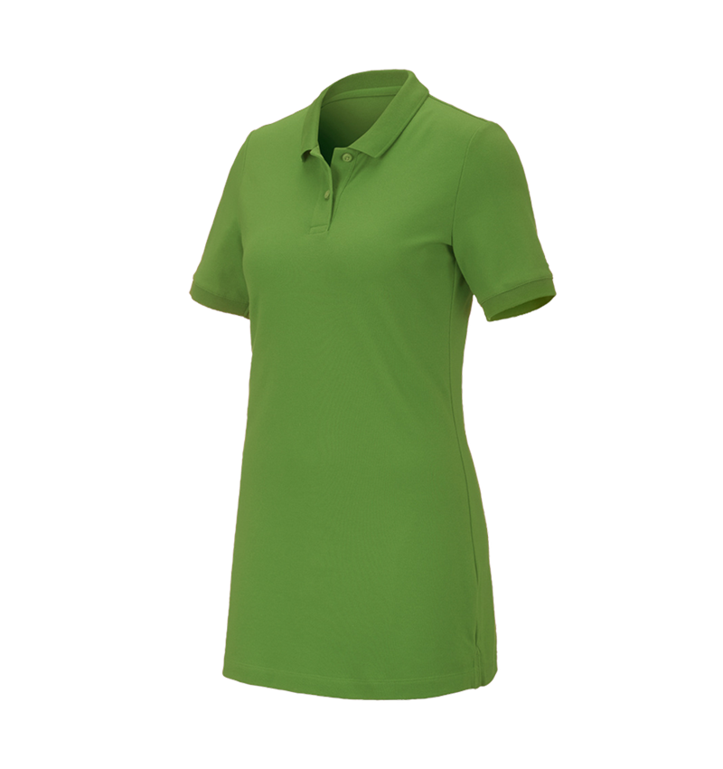 Shirts, Pullover & more: e.s. Pique-Polo cotton stretch, ladies', long fit + seagreen 2