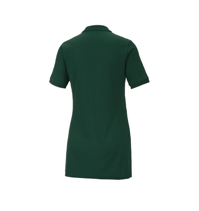 Shirts, Pullover & more: e.s. Pique-Polo cotton stretch, ladies', long fit + green 2