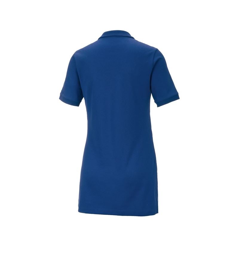Shirts, Pullover & more: e.s. Pique-Polo cotton stretch, ladies', long fit + royal 3