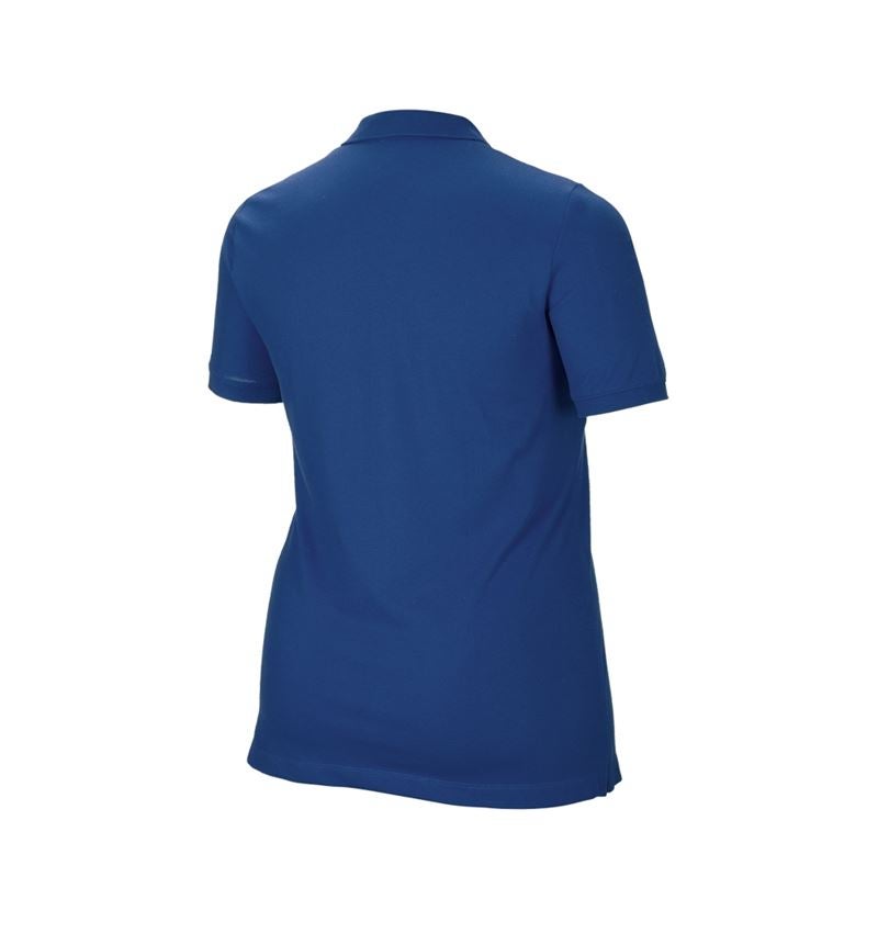 Shirts, Pullover & more: e.s. Pique-Polo cotton stretch, ladies', plus fit + alkaliblue 3