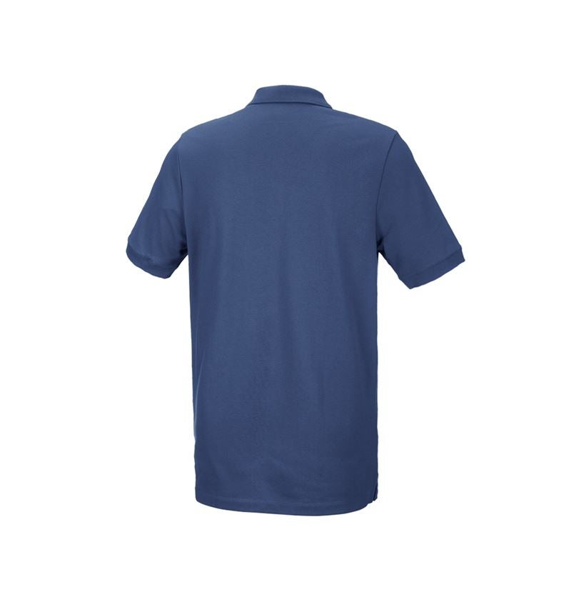 Shirts & Co.: e.s. Piqué-Polo cotton stretch, long fit + kobalt 3